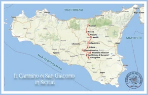 Mappa cammino San Giacomo Cammini d'Italia